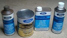 4X LOT: Vintage FORD oil fluid can tin brake tar remover silicone lubricant picture