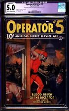 Operator 5 Pulp 14 (V4 #2) CGC 5.0 Classic guillotine beheading cover May 1935 picture