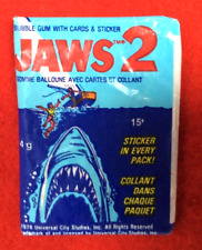 RARE 1978 JAWS 2  OPC Trading Card WAX PACK  picture