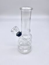 5”  CLEAR  Mini Bubbler Bong Hookah, Small Water pipe Clear REAL GLASS picture