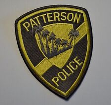 Patterson California Police Subdued OD Patch ++ Mint Stanislaus County CA picture