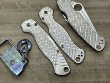 Stone Washed FRAG milled Titanium scales for Spyderco Paramilitary 2 PM2 picture