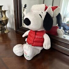 Snoopy Plush Macy’s Holiday 2015 with Macy’s Jacket & Winter Hat 18” picture
