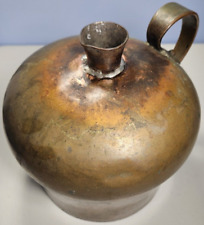 Antique Revolutionary War Period Hand Wrought Dovetail Copper Jug Whiskey Still picture