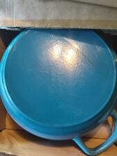 Koch System Enamel Cast Iron Shallow Pot Blue 4 Quart Pot picture