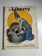 Liberty Magazine - October 1927 - Halloween Cover - Kathleen Norris - Vintage picture