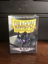 Dragon Shield Sleeves Pack of 100 Standard Size Card Sleeves Black Classic picture
