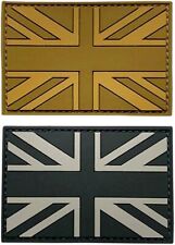 UK British Flag Tactical Patch [2PC - 3D-PVC Rubber -“Hook” Fastener -PF1-2] picture