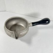 Vintage RPW USA Wilton Pewter Pot Soup Bowl Black Handle picture