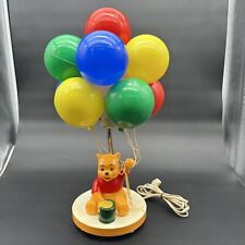 WINNIE THE POOH Vintage 1980 Honey Pot Bear Holding Balloons NightLight with Tag picture