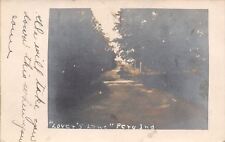 Peru Indiana~We Will Take You Down Lovers Lane When You Come RPPC 1907 picture