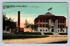 Cadillac MI-Michigan, Court House, Antique, Vintage Souvenir Postcard picture