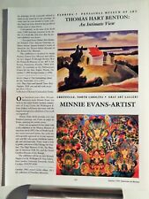 MINNIE EVANS ART PIECE VTG ORIG  1993 ADVERTISEMENT picture