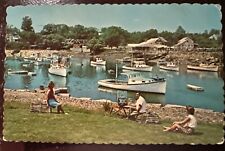 Artist At Work At Picturesque Harbor, Perkins Cove, Maine Dexter Press Postcard picture