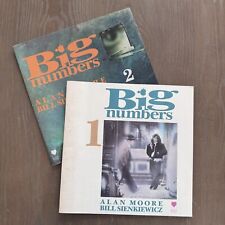 Big Numbers #1 + #2 Set Lot Alan Moore, Bill Sienkiewicz 1st Print picture
