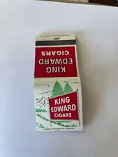 Vintage matchbook cover of King Edward Cigars Made by D.D. Bean Match Company. picture