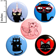 Cute Cat Fridge Magnets Angel Fairy Cat Unicorn Kitty Gift Set 5 Pack 1