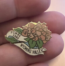 PSWBA Wyoming Valley Flower 1985 Women's Bowling Vintage Lapel Pin picture