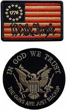 We The People 1776 in God We Trust Patch[2PC Bundle -Hook Backing -ZL8-WP9] picture