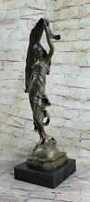 Original Art Nouveau Dancer By Italian Artist Aldo Vitaleh Bronze Sculpture Deal picture