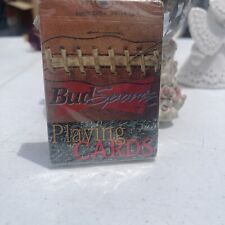 💥 🔥 Vtg 1999 Anheuser Busch Bud Sports Sealed Playing Cards ~ Bicycle no. 341  picture
