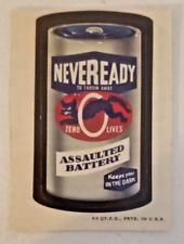 1973 Topps Wacky Packages 3rd  Series 3 Eveready Neveready Batteries - Mint Cond picture
