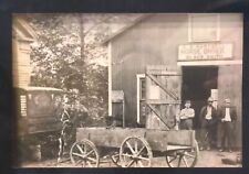 REAL PHOTO DEERFIELD OHIO BLACKSMITH HARTWELL HORSE WAGON POSTCARD COPY picture