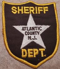 NJ Vintage Atlantic County New Jersey Sheriff Shoulder Patch picture