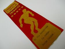 1940's YMCA SWIMMING RIBBON 6.5 x 2 INCHES BACKSTROKE FATERNAL ORGANIZATIONS picture