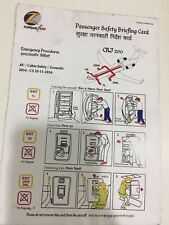 FLIGHT AIRLINE SAFETY CARD INDIA ZOOM AIR defunct closed last piece in the world picture