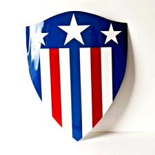 Medieval Heater Metal Captain America Shield Replica Role Play Larp Armor New picture