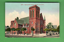 c1910 EDWARD MITCHELL POSTCARD #2362 - FIRST BAPTIST CHURCH - FRESNO CALIFORNIA picture
