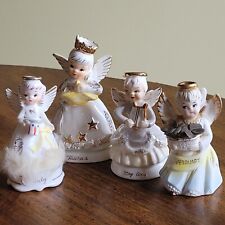 4 Vintage Birthday Angels, Taurus, May, July, February / ALL DAMAGED, REPAIRS picture