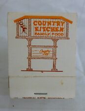Vintage Matchbook Unstruck - Country Kitchen Family Food - Country Boy picture