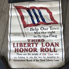Original Vintage 1917 Help Our Town Liberty Loan Poster WF Powers 21x27.5 picture