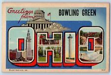 1946 Greetings From Bowling Green Buildings View Ohio OH Correspondence Postcard picture