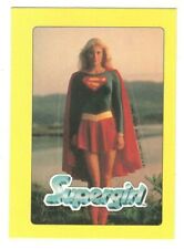 VINTAGE 1980's SUPERGIRL STICKER TRADING CARD #42 Skateboard Locker DC Comics picture