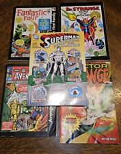 5 VTG 80's DC Marvel Mini Comics Books Issues Fantastic 4 Avengers Dr Strange picture
