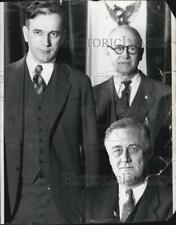 1933 Press Photo President Franklin Roosevelt Congressmen McCormack Hesselman picture