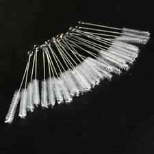 50Pcs/Set Long Tobacco Pipe Cleaning Brush Stainless Steel Nylon Straw Cleaners picture