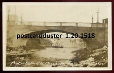 PLESSISVILLE Quebec 1920s Concrete Bridge. Real Photo Postcard picture