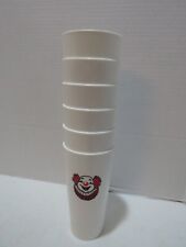 VTG HAPPY CLOWN RUFFLE CUPS SET OF 6 RARE FIND picture
