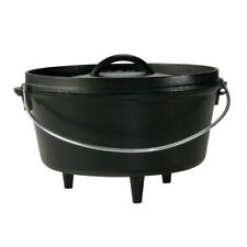 5-Quart Cast Iron Deep Camp Dutch Oven Outdoor Cooker Pot, L10DCO3 picture
