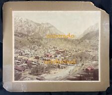 OURAY COLORADO original hand-tinted photo gold mining #1520 Lutes D&RG RR 1903 picture