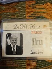 DONALD TRUMP 2018 Pieces of the Past Relic CARD IN THE NEWS Canvas ITN-13 picture