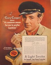 1937 GARY COOPER LUCKY STRIKE CIGARETTES 