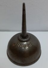 Vintage Singer Oil Can Metal Thumb Oiler Sewing MAachine Embossed Tin picture