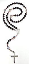 Rosary Beads - High Quality - Made With Swarovski Crystals - Garnet picture