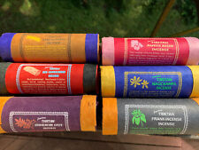 Tibetan Incense Collection x6- All Natural and Handmade - with incense burners picture