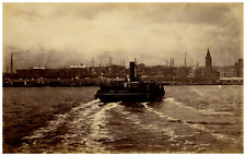 James Valentine, England, Liverpool from the Mersey Vintage Albumen Print Tira picture